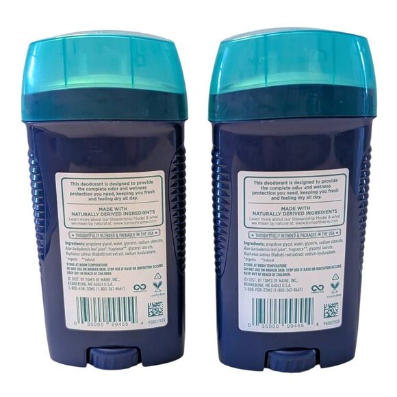 Tom's of Maine Complete Protection Cedar Vetiver 2 Aluminum-Free‎ Deodorants - Picture 2 of 4